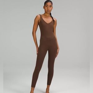 Lululemon Java Align Bodysuit jumpsuit onesie romper 28" full 12